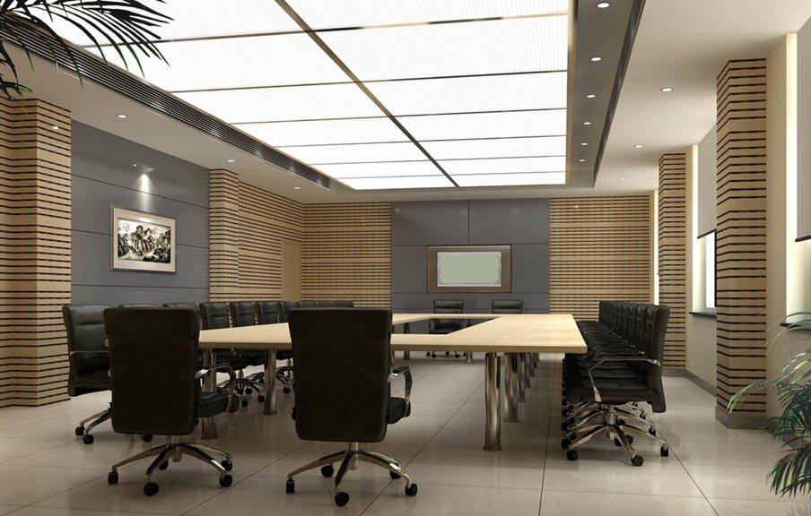 Đối với phòng họp, chiều cao tính từ sàn nhà đến trần nhà tối thiểu là 3m